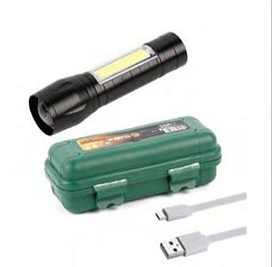 Lanterna de Emergência Carregador USB 9,5cm - FMA065