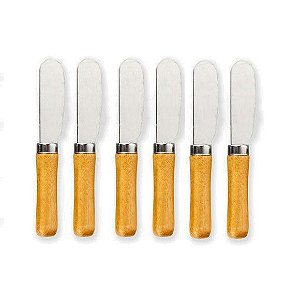 Kit Espátulas De Inox - 6 Pçs - AG1031