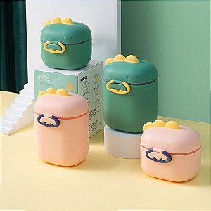 Porta Leite em Pó Dino com Trava e Colher 800ml - B-1332B