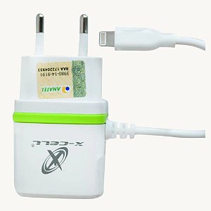 Carregador de Bateria para Telefone Celular - X-CELL MOD XC.XC-IPH.5/6 UR.3 Prata