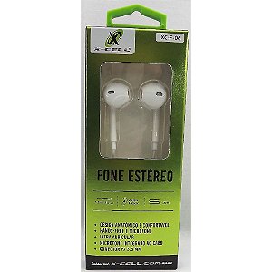 Fone de Ouvido Estéreo  XC-F06 Branco  X-Cell - DS Tools