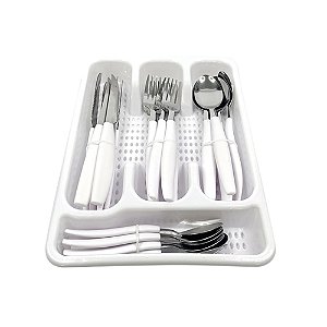 Jogo De Talheres Com Porta Talheres Organizador - 25 Pçs - LT23061