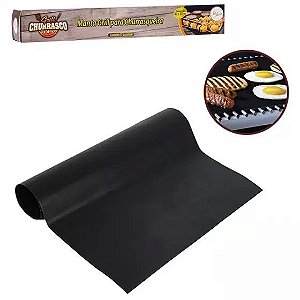 Manta Grill para Churrasco Grelha Chapa Teflon Antiaderente - ZU217