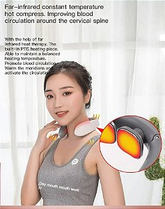 Massageador Elétrico Para Pescoço Ajustável Com Aquecedor - HM1030