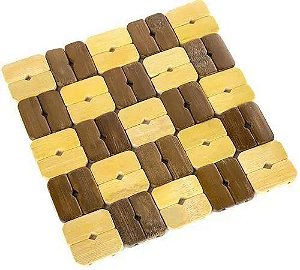 Descanso de Panela de Bambu Quadrado - HM2225