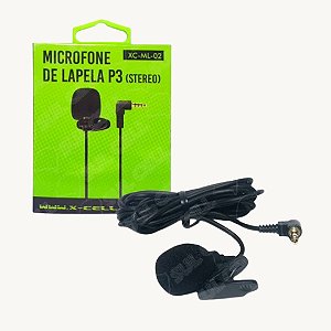 Microfone Lapela P3 (Stereo) - XC-ML-02 - DS Tools
