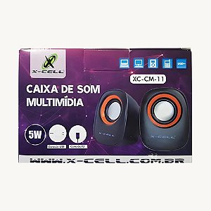Caixa de Som Multimidia 5W - XC-CM-11 - X-CELL