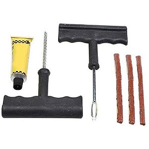 Kit Reparo de Pneu sem Câmera 8 Peças  ID-6347R - DS TOOLS