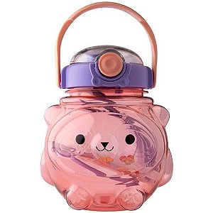 Garrafa Squeeze De Água Infantil Bichinhos 950ml De Plástico Antivazamento 1000ml - HM0717