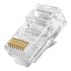 Terminal Conector RJ45 Pacote Com 100 Unidades - XC-CRJ 6