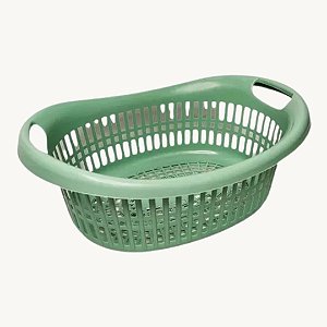 Mini Cesto Oval Multiuso Plástico com Alça REF 415