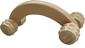 Massageador de Madeira Carrinho com 4 Rodas DT0857