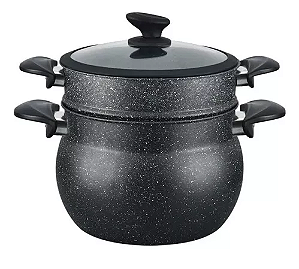 Panela de Alumínio à Vapor com Revestimento Cerâmico 26cm HM5502