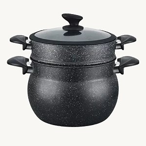 Panela de Alumínio à Vapor com Revestimento Cerâmico 26cm HM5502