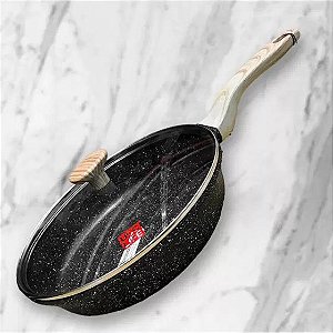 Frigideira Alumínio Cerâmico Antiaderente com Tampa / 28cm HM2419