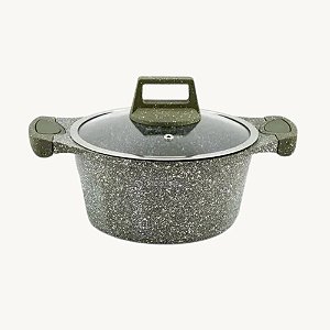 Caçarola de Aluminio com Tampa de Vidro 28cm HM9718