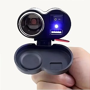 Carregador Tomada USB Para Moto - LE9019