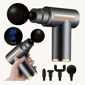 Massageador Elétrico Portátil Profissional Muscular Pistola S5