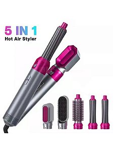 5 Em 1 Escova Secador De Cabelo Pente Modelador De Ar Quente Profissional W1-11