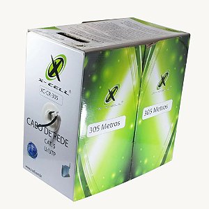 CABO DE REDE AZUL MARCA XCELL CAT 5 305 METROS - XC-305CAT XCELL