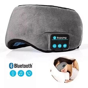 Tapa Olho Máscara Dormir Fone De Ouvido Bluetooth Recarregavel USB Toca Musicas  W1-62-1