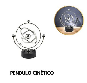 Pêndulo Cinético Newton Orbital Giratório, Decoração de Salas e Escritórios à Pilha HM6622