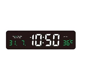 Relógio Digital de LED de parede ou de mesa Calendário HM5450 - Não vem controle