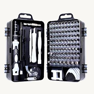 Jogo Mini Chaves Precisão Multiuso Kit Ferramentas 115 Peças D2