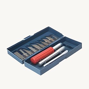 Kit Estilete De Precisão com 15cm e 16peças XC-ET-01