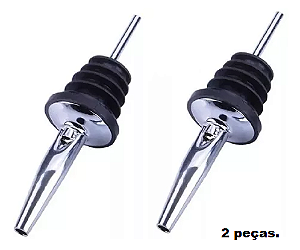 Bico Dosador Inox para Bar, Restaurante, Barman, Bebidas, Azeite -  2unidades - HM6686