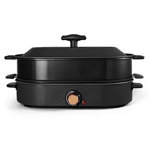 Panela Elétrica Multifunções, pode Fritar, Grelhar, Defumar 127V - 42x16,5cm