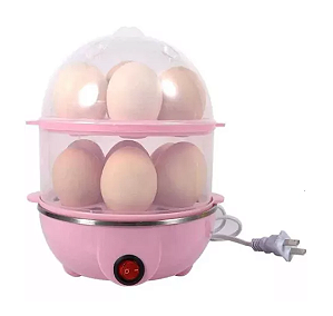 Maquina Eletrica Cozedor Ovos Vapor Egg Cooker Dupla Camada W1-99-1