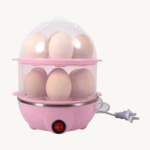 Maquina Eletrica Cozedor Ovos Vapor Egg Cooker Dupla Camada W1-99-1