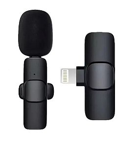 Microfone de Lapela Bluetooth com 1 Microfone Lightning IP-F1-A