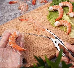Descascador de Camarão  20X5,2X1,5cm  Inox - CK5768 - CLINK