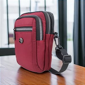 Bolsa Shoulder Bag Masculino Feminina Transversal De Lado Bolsinha de Ombro Pochete Crossbody Unissex - 8821