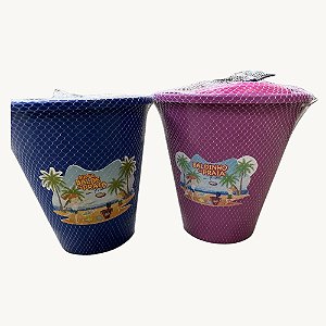 Balde Infantil para Praia 4 Peças + Frisbee  1010-RD