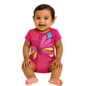 Body Bebê Temático Borboleta Suedine 100% Algodão.