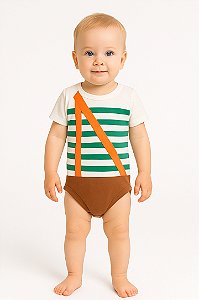 Body Bebê Temático  Chaves 100% Algodão.