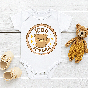 Body Personalizado Bebê 100% Fofura