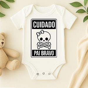 Body Personalizado Bebê Papai Bravo