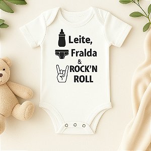 Body Personalizado Bebê RockNRoll