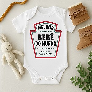 Body Bebê Personalizado "Melhor Bebê do Mundo"