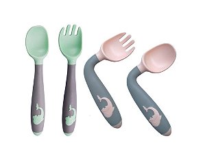 Talher Infantil de Plástico 2 peças 15x3cm - IAL069