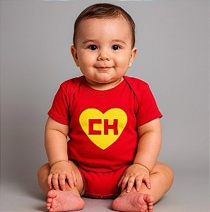 Body Bebê Temático Chapolin  100% Algodão.