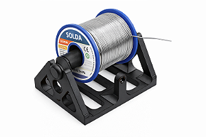 Suporte para Carretel de Solda para Bancada, apoio Giratório