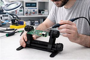 Dispenser Extrusor de Solda em Pasta e Fluxo | Aplicador Manual SMD BGA Reparo Eletrônico