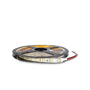 Fita de LED 5050 6000K 5m 300 Leds Dupla Face Silicone 12V