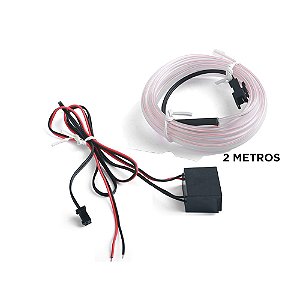 Fita neon automotivo branca 2 M 12V