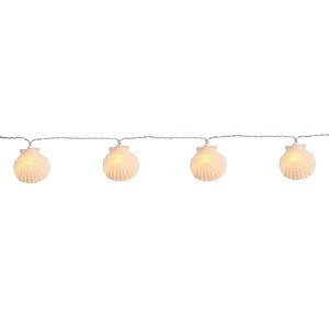 Varal de led conchas branco (01 un)